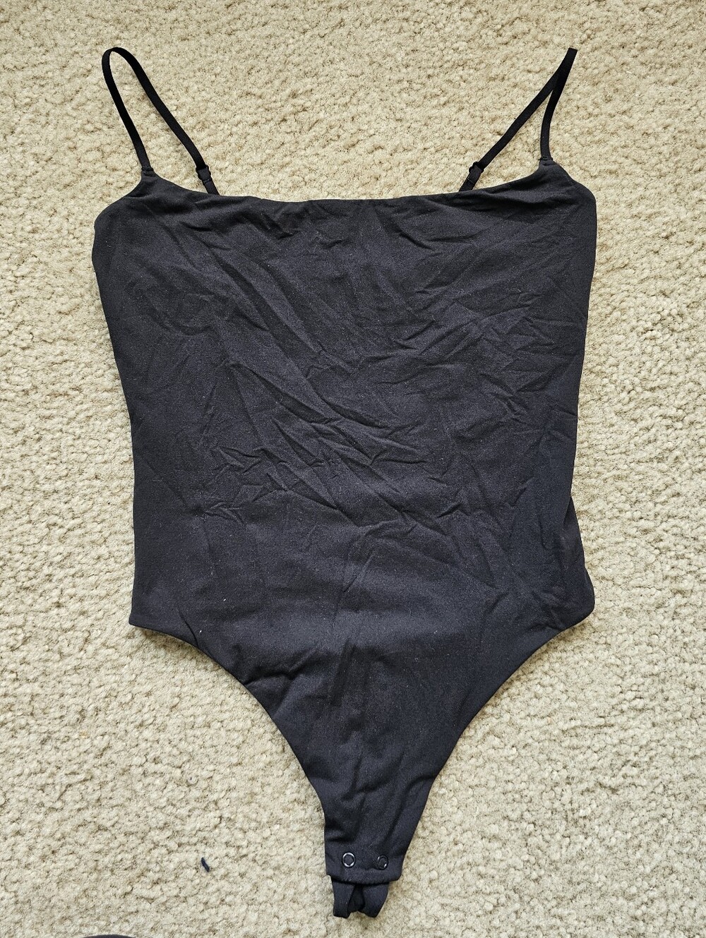 Skims fits everybody onyx black cami bodysuit size small